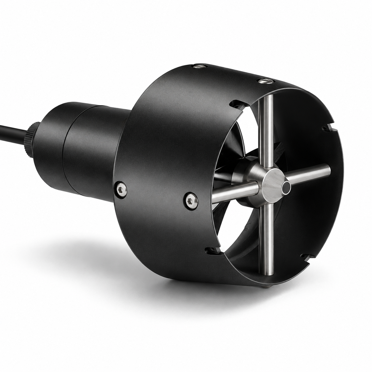 LETUMOTOR UTS13024 fully sealed underwater thruster with ducted propeller on white background